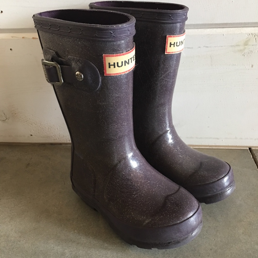 Hunter Boots Toddler Girl size 9 - purple
